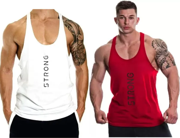 Pack_of_2_Red_&_White_Polyester_Solid_Vest_For_Men