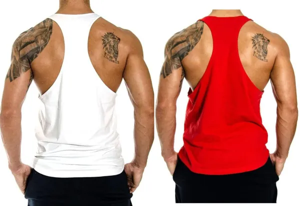 Pack_of_2_Red_&_White_Polyester_Solid_Vest_For_Men