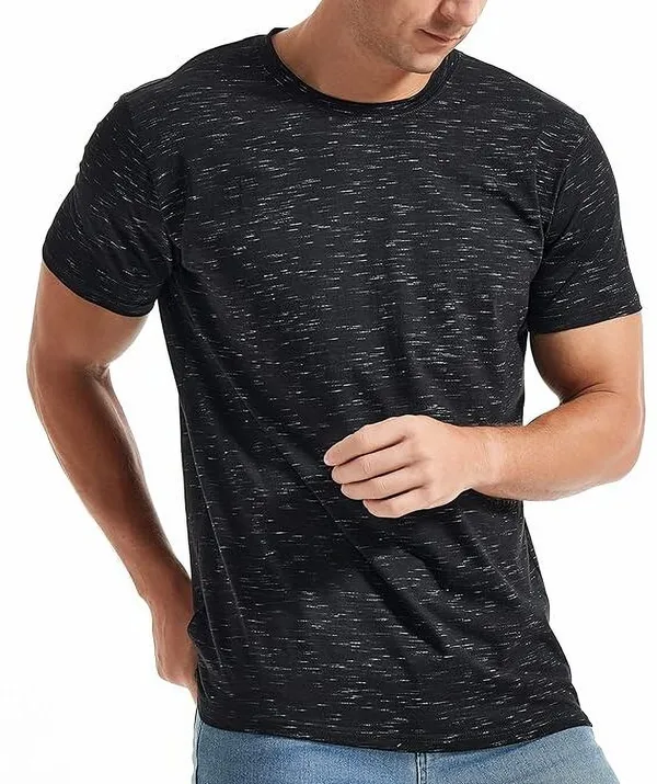 Pack_of_2_Black_Polyester_Self_Design_T-Shirt_For_Men
