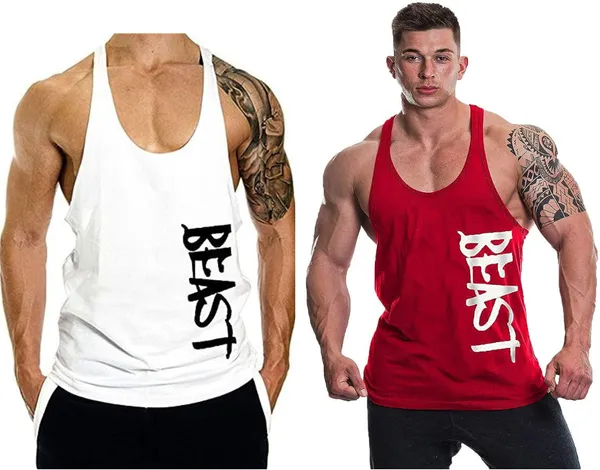 Pack_of_2_White_&_Red_Polyester_Solid_Vest_For_Men