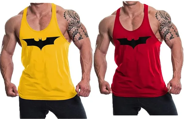 Pack_of_2_Red_&_Yellow_Polyester_Solid_Vest_For_Men