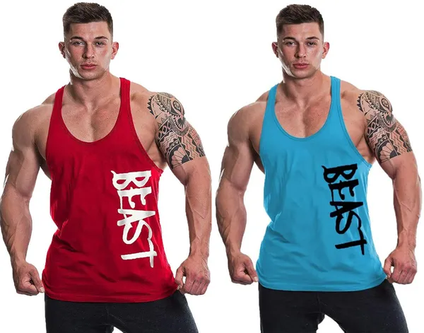 Pack_of_2_Red_&_Blue_Polyester_Solid_Vest_For_Men