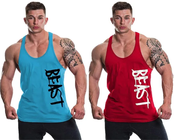Pack_of_2_Red_&_Blue_Polyester_Printed_Vest_For_Men