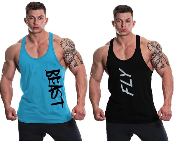 Pack_of_2_Black_&_Blue_Polyester_Printed_Vest_For_Men
