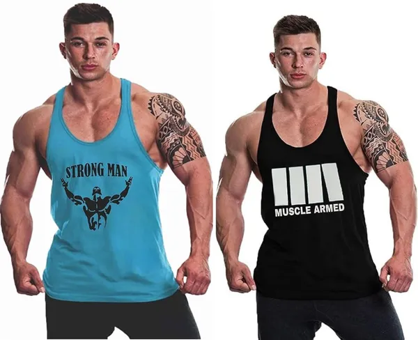 Pack_of_2_Black_&_Blue_Polyester_Printed_Vest_For_Men
