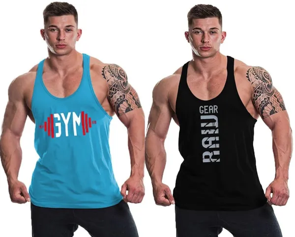 Pack_of_2_Black_&_Blue_Polyester_Printed_Vest_For_Men