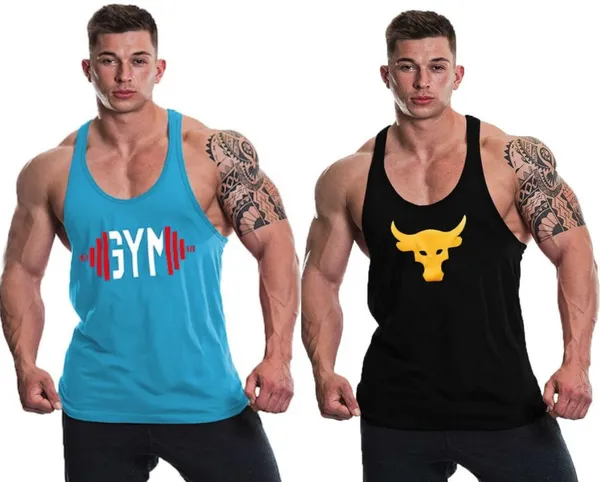 Pack_of_2_Black_&_Blue_Polyester_Printed_Vest_For_Men
