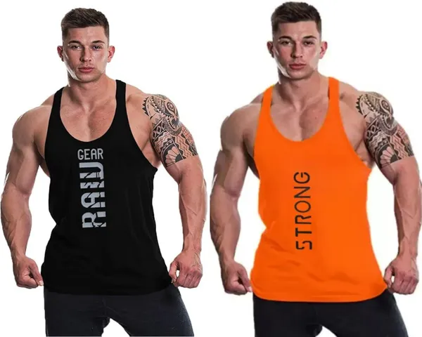 Pack_of_2_Black_&_Orange_Polyester_Printed_Vest_For_Men