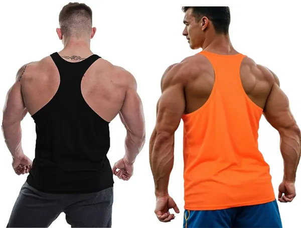 Pack_of_2_Black_&_Orange_Polyester_Printed_Vest_For_Men