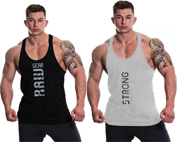 Pack_of_2_Black_&_Grey_Polyester_Printed_Vest_For_Men