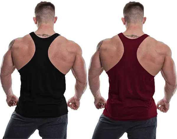 Pack_of_2_Black_&_Maroon_Polyester_Printed_Vest_For_Men