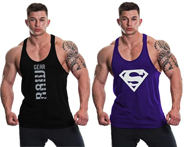 Pack_of_2_Black_&_Blue_Polyester_Printed_Vest_For_Men