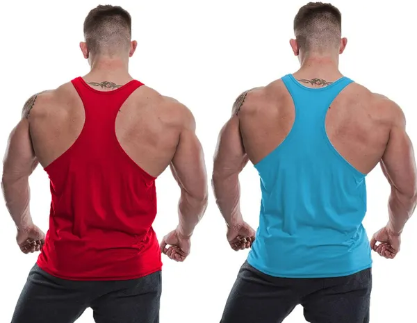 Pack_of_2_Red_&_Blue_Polyester_Printed_Vest_For_Men