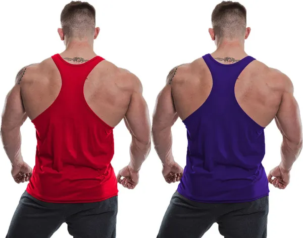 Pack_of_2_Blue_&_Red_Polyester_Printed_Vest_For_Men