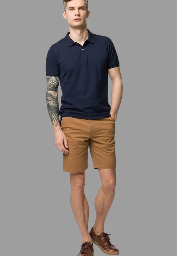 Blue_Cotton_Blend_Solid_T-Shirt_For_Men