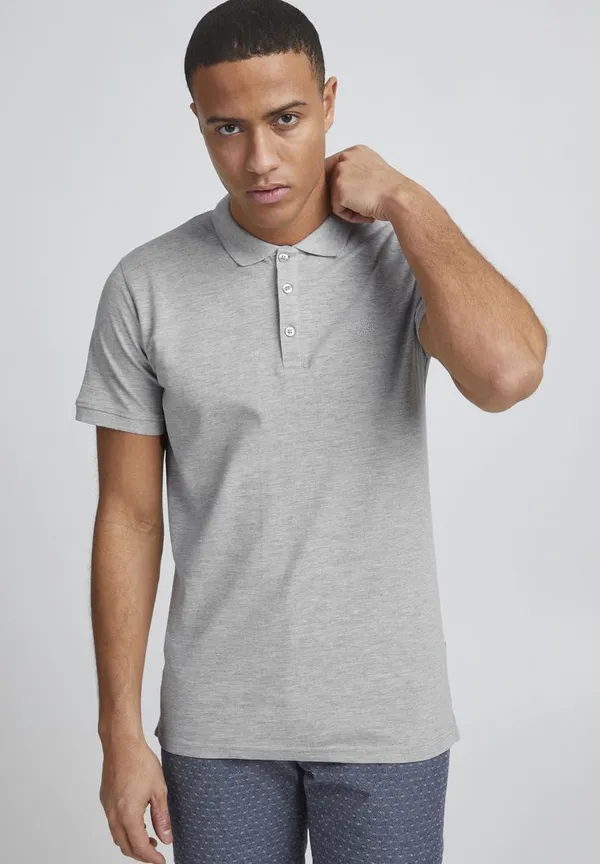 Grey_Cotton_Blend_Solid_T-Shirt_For_Men