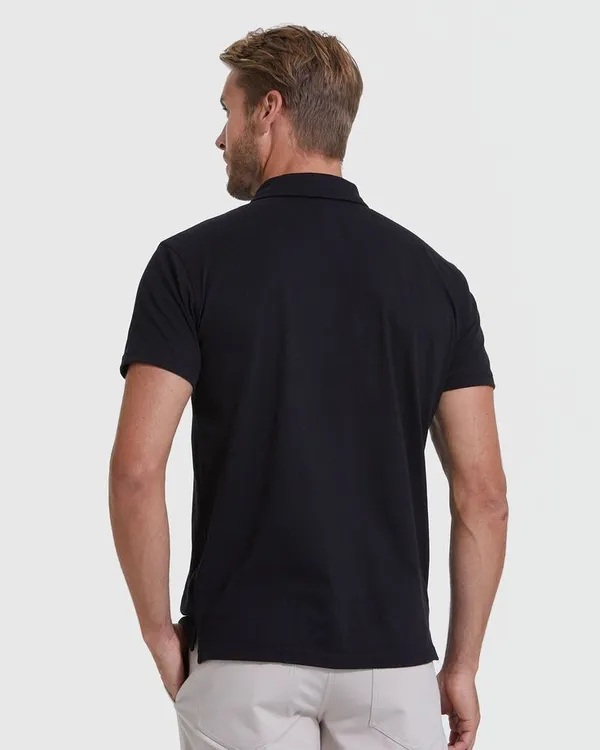 Black_Cotton_Blend_Solid_T-Shirt_For_Men