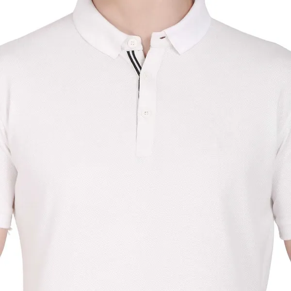 White_Cotton_Blend_Solid_T-Shirt_For_Men