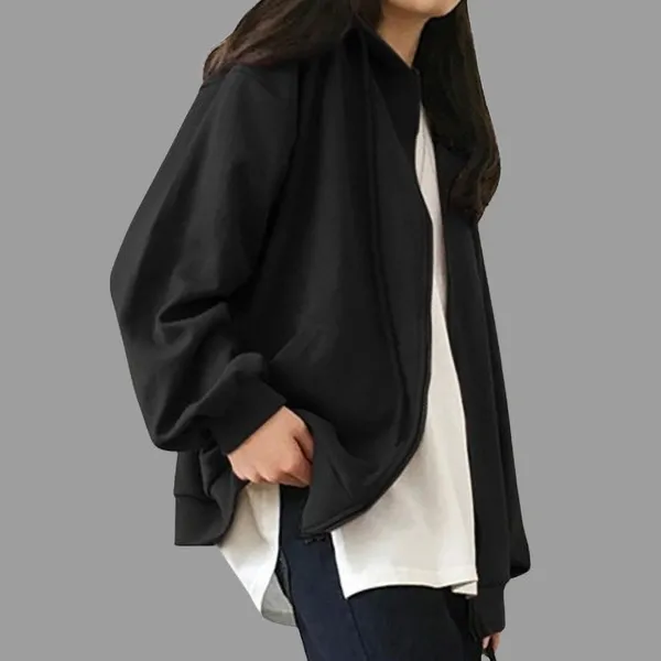 Black_Fleece_Solid_Sweatshirt_For_Women
