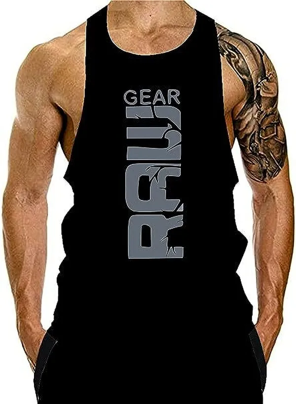 Black_Polyester_Printed_Vest_For_Men