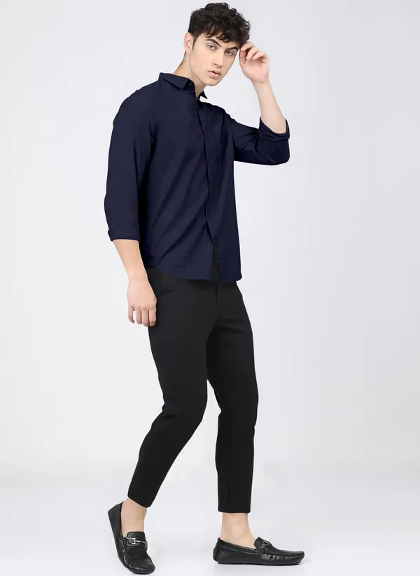 Men_Self_Design_Casual_Blue_Shirt
