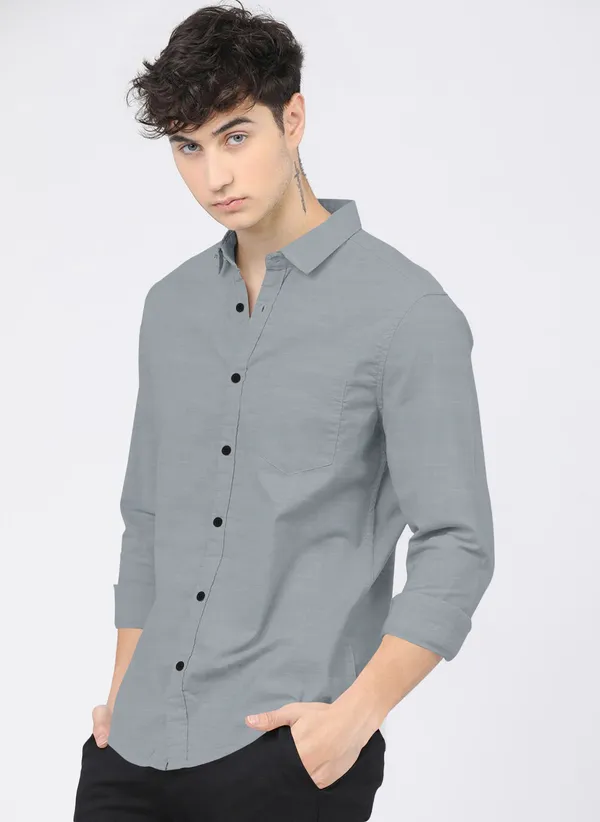Men_Self_Design_Casual_Grey_Shirt