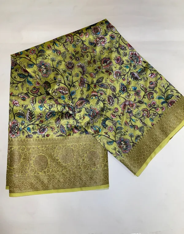 Humairah_Presents_Yellow_Warm_Silk_Floral_Digital_Print_Tilfi_Jaal_Copper_Zari_Border_Banarasi_Saree_with_Floral_Print_Booti_Yellow_Blouse