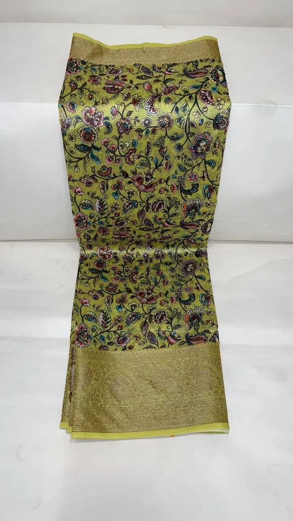 Humairah_Presents_Yellow_Warm_Silk_Floral_Digital_Print_Tilfi_Jaal_Copper_Zari_Border_Banarasi_Saree_with_Floral_Print_Booti_Yellow_Blouse