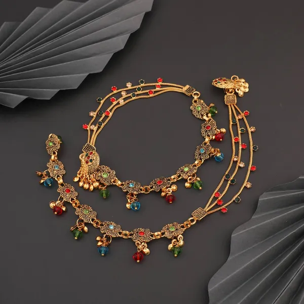 Fancy_Golden_Heavy_Anklet_For_Womens