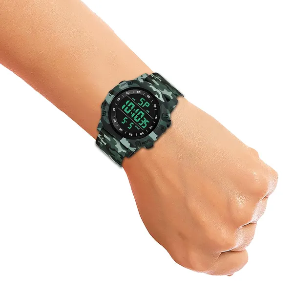 Olive_Green_Pu_Strap_Sports_Digital_Men_Wrist_Watch_|_Black_Dial