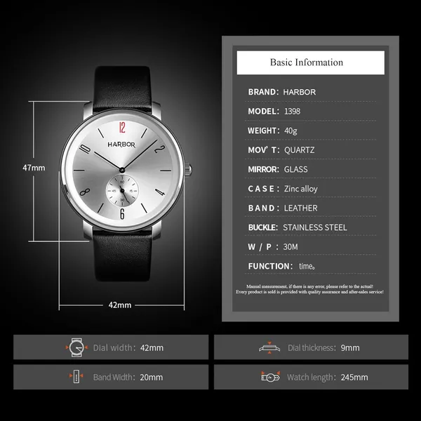 Silver_Leather_Black_Wrist_Watch_For_Men_|_Slim_Analog