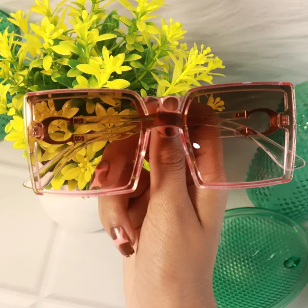 Pink_Plastic_Frame_And_Polycarbonate_Lens_Casual_Sunglasses_For_Women_(Buy_1_Get_1_Free)