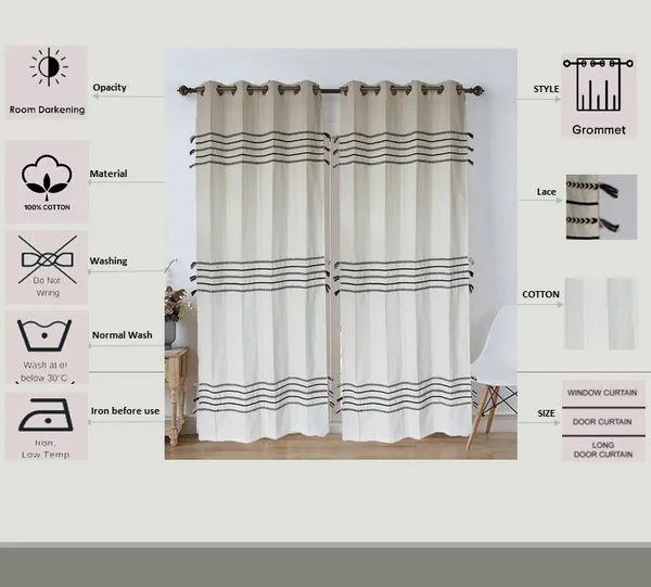 Pack_of_2_Cotton_White_Boho_Braids_Collection_Curtain_Set_for_Window_and_Door