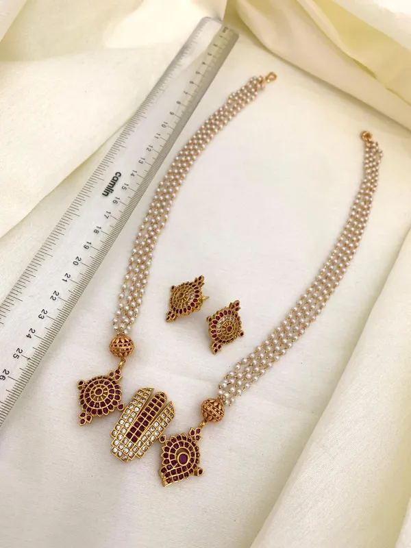 Balaji_Antique_Pearl_Chain_Set