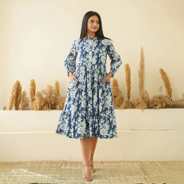 Floral dress with pockets best sale