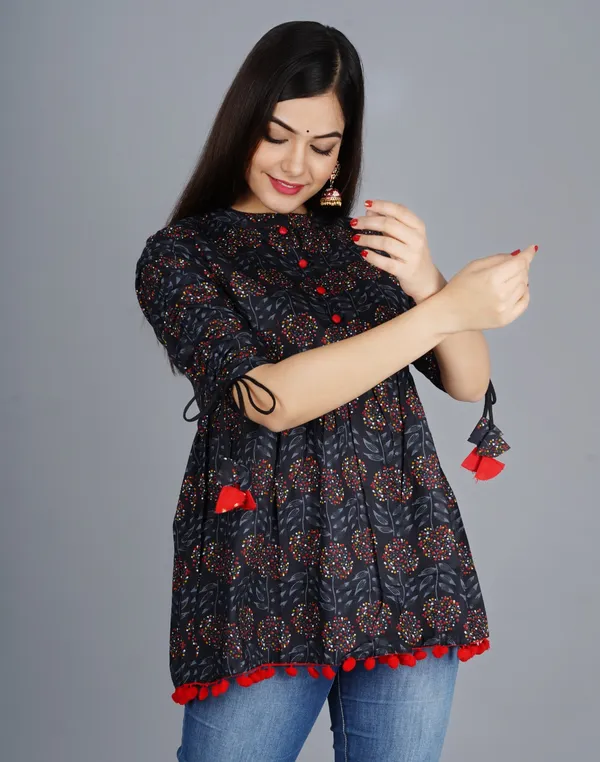 Floral_Print_Top_with_3/4th_Sleeves