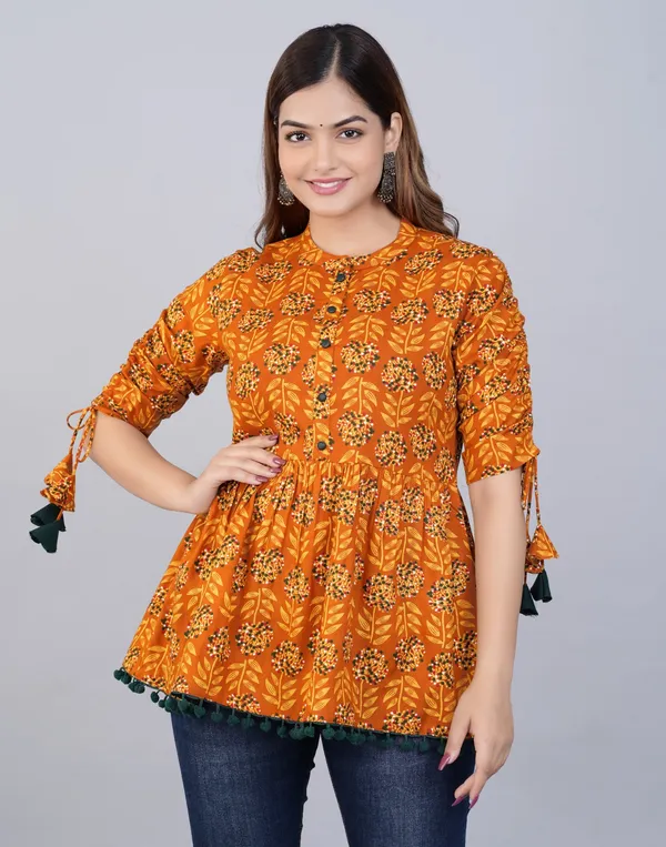 Floral_Print_Top_with_3/4th_Sleeves