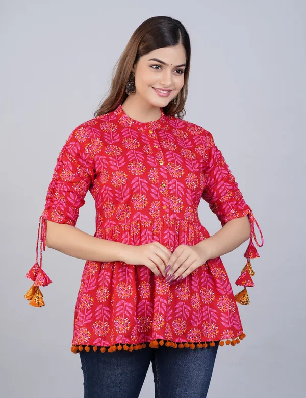 Floral_Print_Top_with_3/4th_Sleeves