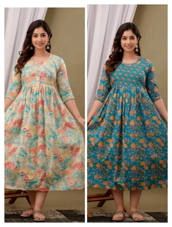 Flower_Cotton_Printed_Maternity_And_Feeding_Kurti_Combo_Of_2
