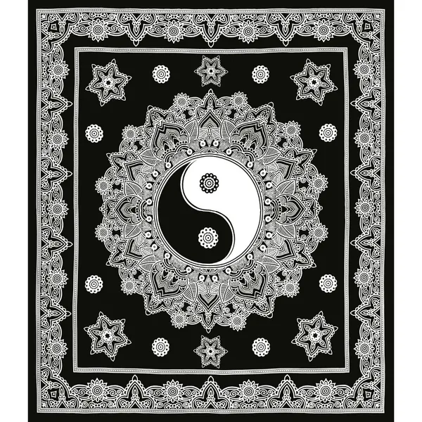 Flroal_Mandala_Printed_Comfort_Cotton_Double_Bed_Sheet__with_2_Pillow_Covers