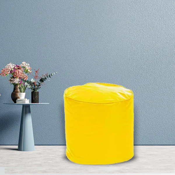 Yellow_Footstool_Bean_Bag_Cover_Without_Beans