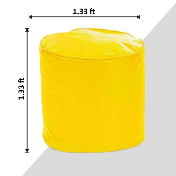 Yellow_Footstool_Bean_Bag_Cover_Without_Beans