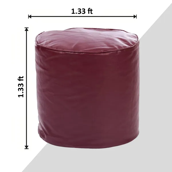 Maroon_Footstool_Bean_Bag_Cover_Without_Beans