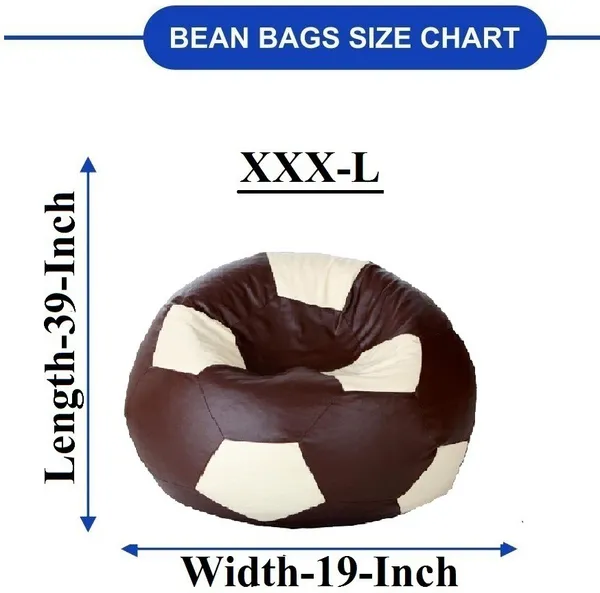Brown_And_White_Football_Bean_Bag_Cover_Without_Beans