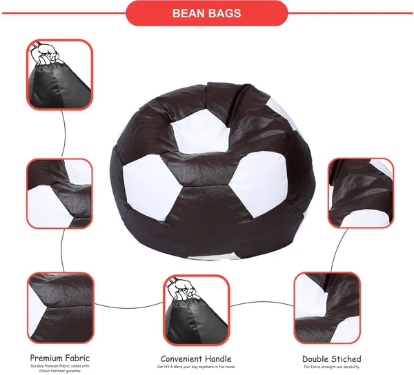 Brown_And_White_Football_Bean_Bag_Cover_Without_Beans