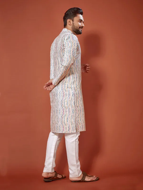 Foxy_Cotton_Lucknowi_Digital_Print_Kurta_Sets_For_men