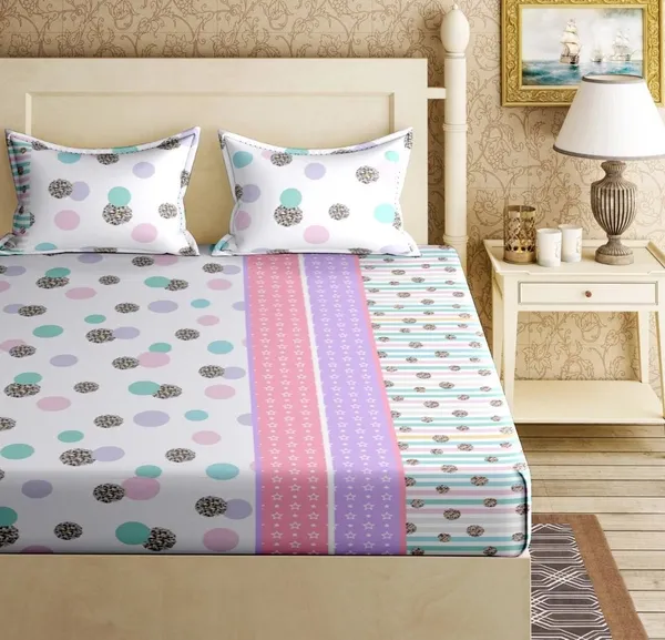 320_TC__100%_Cotton_Flat_bedsheet_King_Size_for_Unmatched_Comfort_|(90x108_Inches)