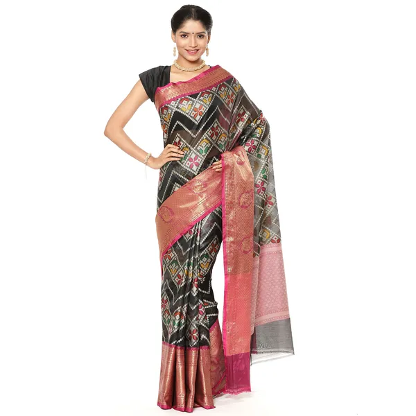 Black_Art_Silk_Banarasi_Sarees_For_Women