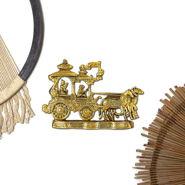 Lord_Krishna_And_Arjun_Rath_Chariot_With_Two_Horses_Decorative_Showpiece