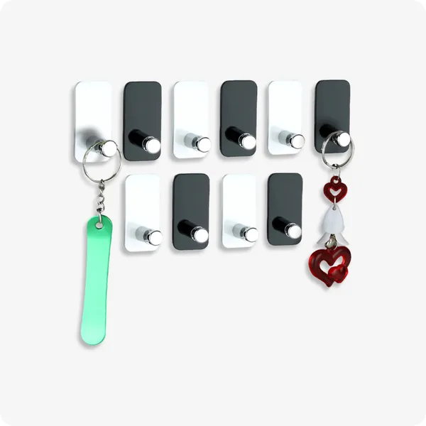 Pack_Of_10-_Black_And_White_Heavy_Duty_Self_Adhesive_Acrylic_Decorative_Key_Holder